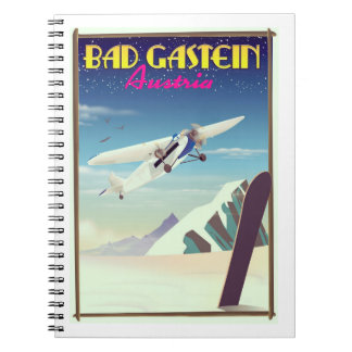 Bad Gastein Austria Snowboarding poster Notebook