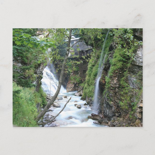 Bad Gastein upper falls Postcard (Front)