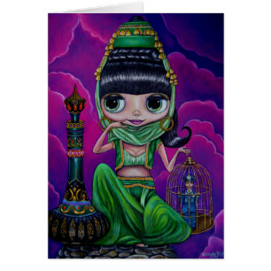 Bad Genie Girl in Emerald Green