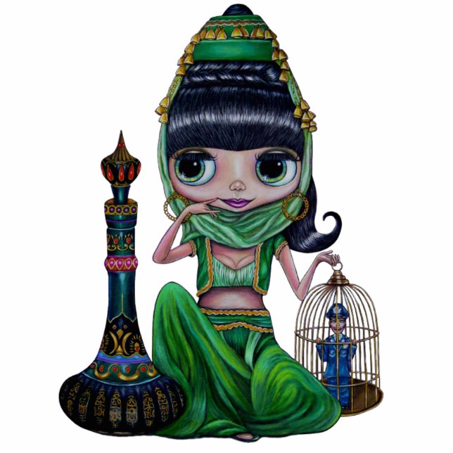 Bad Genie Sculpture Standing Photo Sculpture (Front)
