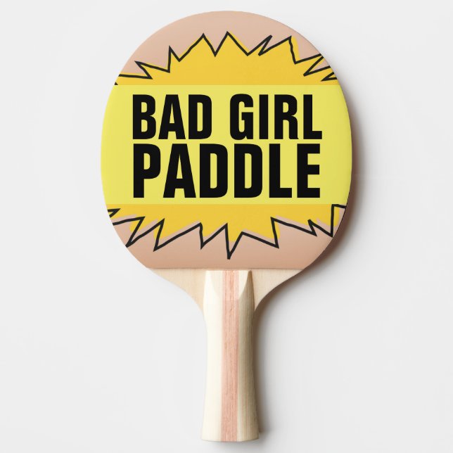 BAD GIRL SPANKING PING PONG PADDLES (Front)