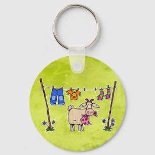 bad goat key ring