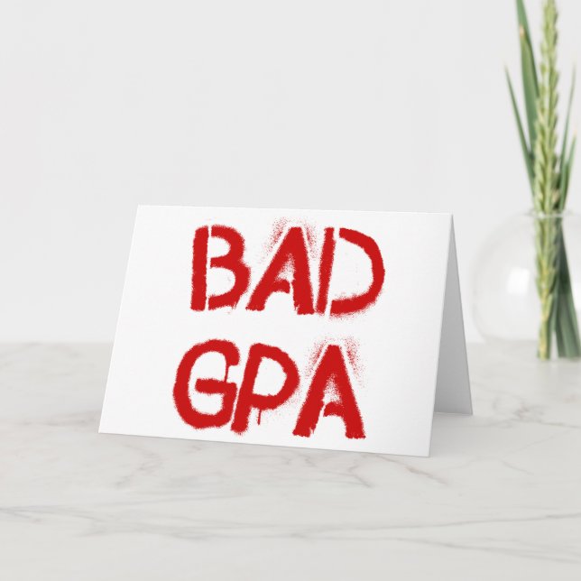 Bad GPA Card (Front)