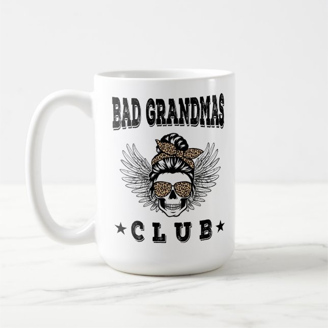 Bad grandmas club funny gigi coffee mug (Left)