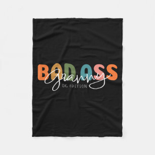 Bad Granny Original Gangster Funny Gift For Grandm Fleece Blanket