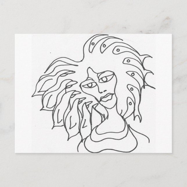bad hair day_0004 postcard (Front)