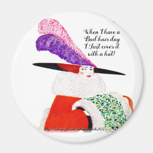 "Bad Hair Day" Magnet