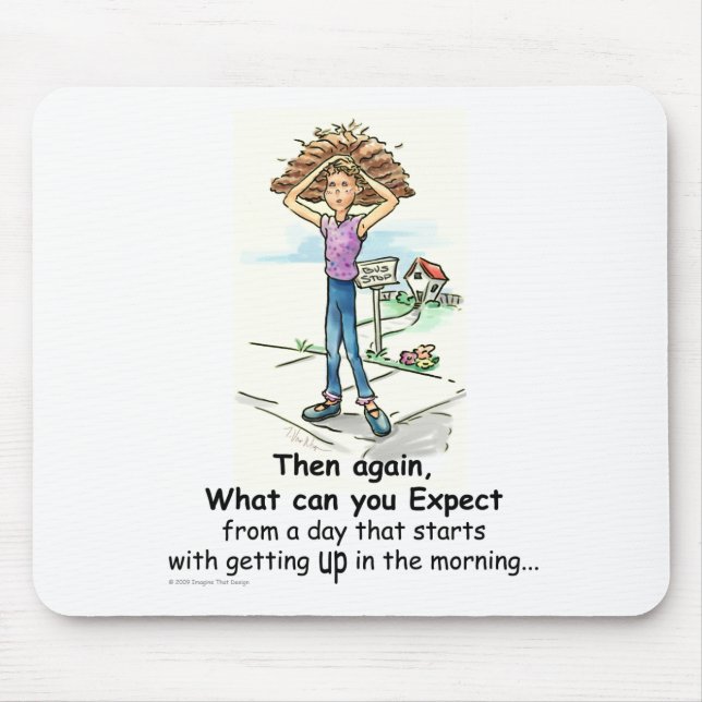 Bad Hair Day Mouse Mat (Front)