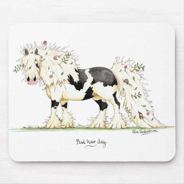 'Bad hair day' Mousepad (Front)
