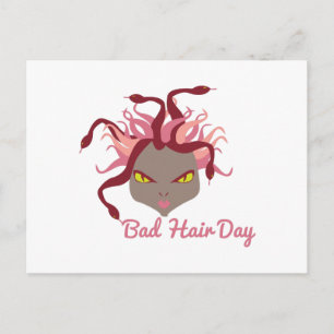 Bad Hair Day Postcard