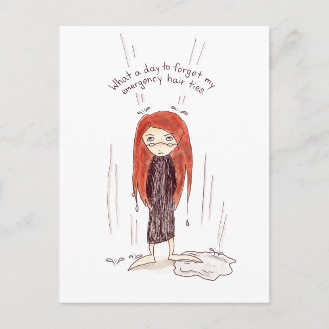 Bad Hair Day Postcard (Front)
