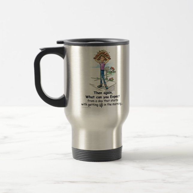 Bad Hair Day Travel Mug (Left)