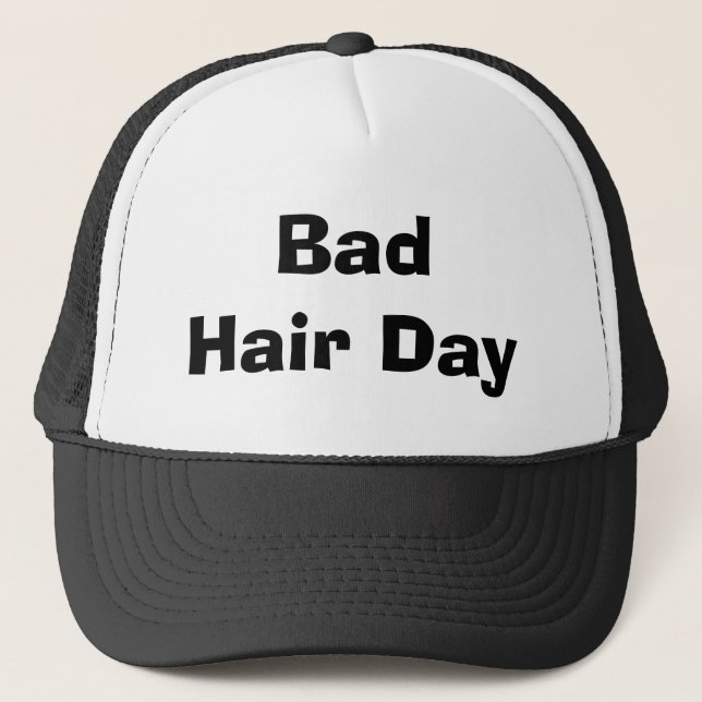 Bad Hair Day Trucker Hat (Front)