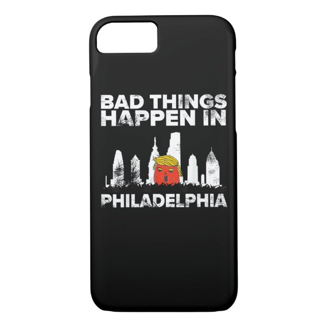 Bad Happen Philadelphia Halloween Spooky Trumpkin Case-Mate iPhone Case (Back)