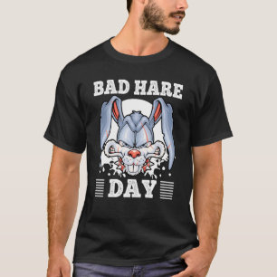 Bad Hare Day Angry Bunny Rabbits Costume T-Shirt
