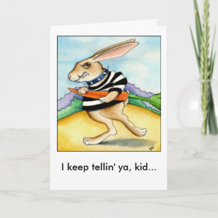 Bad Hare Day Easter Bunny Card
