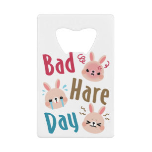 Bad Hare Day Funny Bunny Rabbit Kawaii Easter