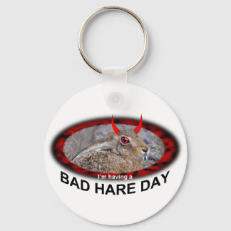Bad Hare Day Keyring