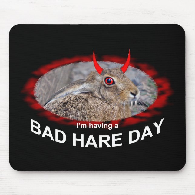 Bad Hare Day Mousemat (Front)