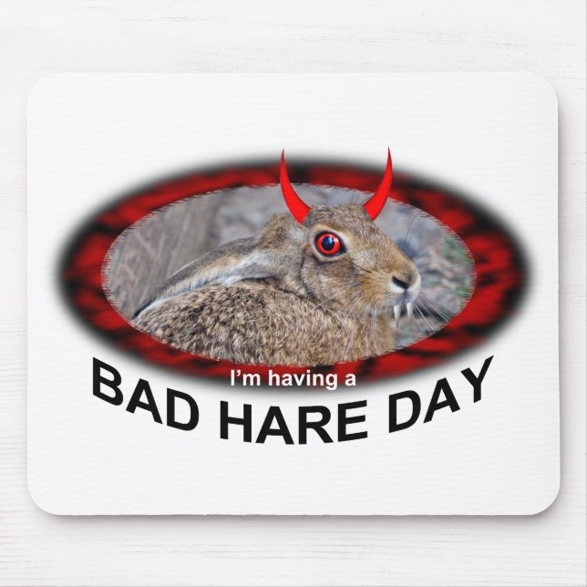 Bad Hare Day Mousemat (Front)