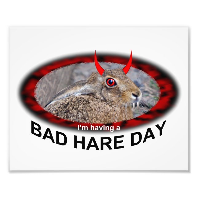 Bad Hare Day Print (Front)