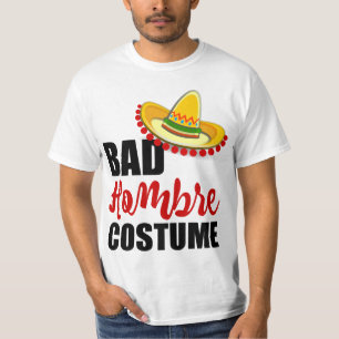 Bad Hombre Costume Colourful Sombrero T-Shirt