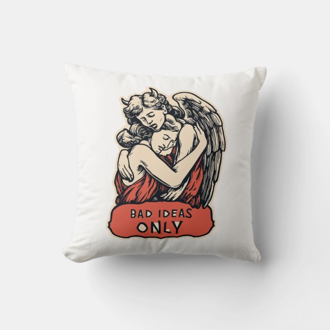 Bad Ideas Only - Vintage Gothic  Cushion (Front)