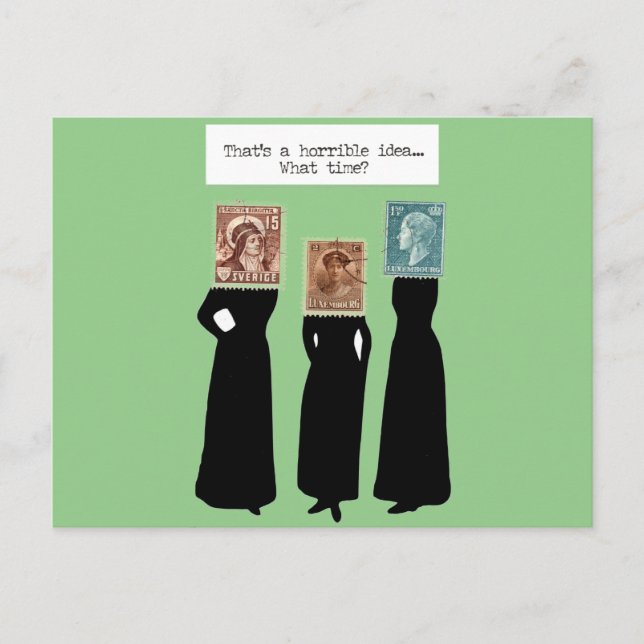 bad ideas postcard (Front)
