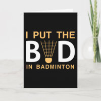 Bad in Badminton