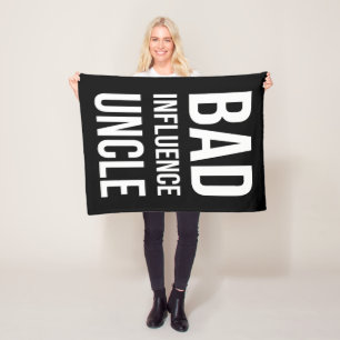 Bad Influence Uncle Fleece Blanket