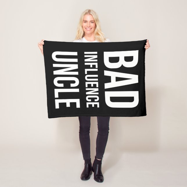 Bad Influence Uncle Fleece Blanket (In Situ)