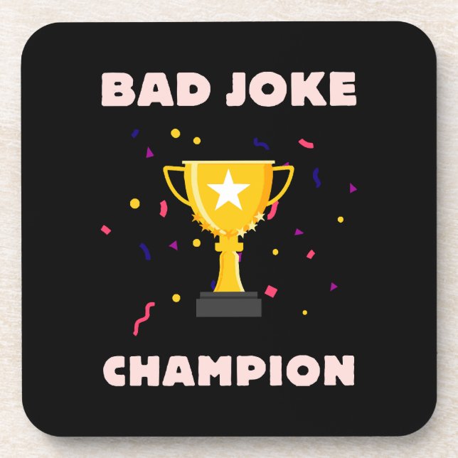 Bad Joke Champion Coaster (Front)