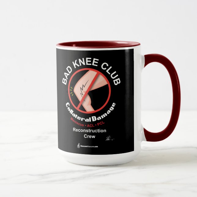 Bad Knee Club Coffee Mug (Right)