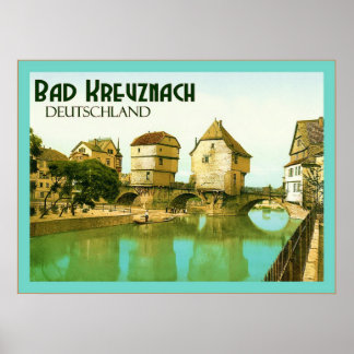 Bad Kreuznach ~ Deutschland ~ Vintage Travel Poster