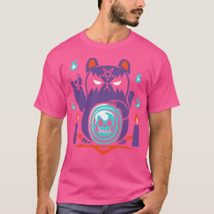 Bad Luck Satanic Cat Manekineko by Tobe Fonseca T-Shirt