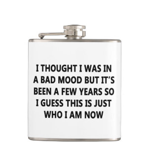 Bad Mood Hip Flask
