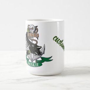 Bad Muskie Wrapped Around Award Boat Anchor Coffee Mug