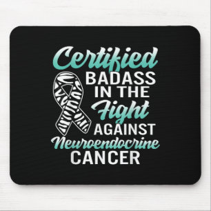 Bad Neuroendocrine Cancer Awareness Net Zebra Ribb Mouse Mat