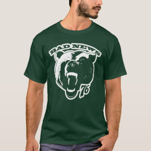 Bad News 76 White Print funny girl T-Shirt