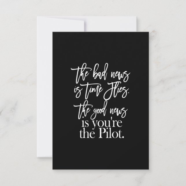 bad news and good news thank you card (Front)
