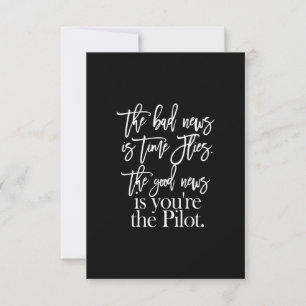 bad news and good news thank you card