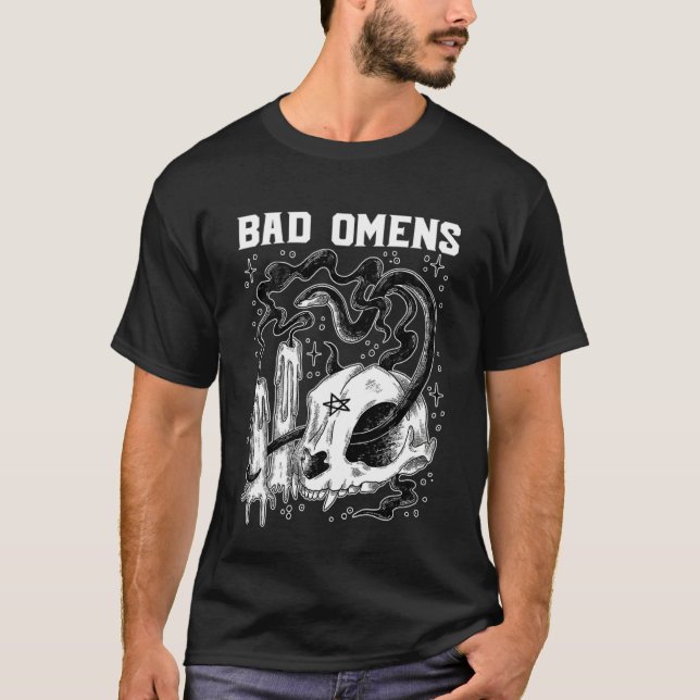 Bad Omens Snake And Skull Bad Omens T-Shirt (Front)