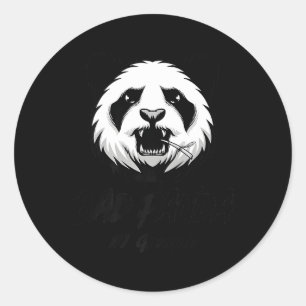 Bad Panda Classic Round Sticker