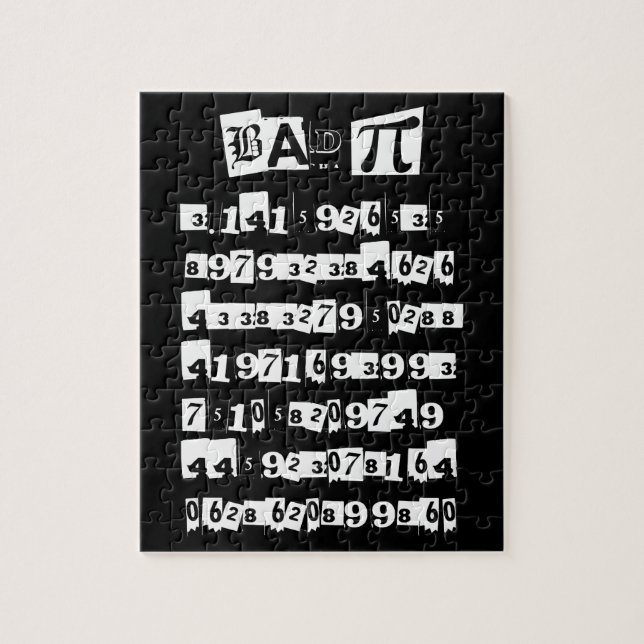 Bad Pi - incorrect Jigsaw Puzzle (Vertical)