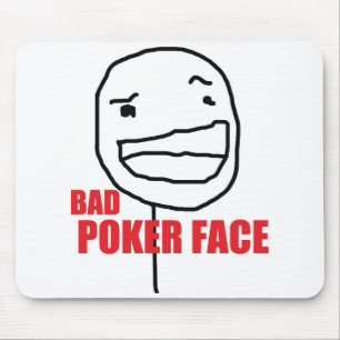 Bad Poker Face Mouse Mat