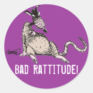 Bad Rattitude Sticker