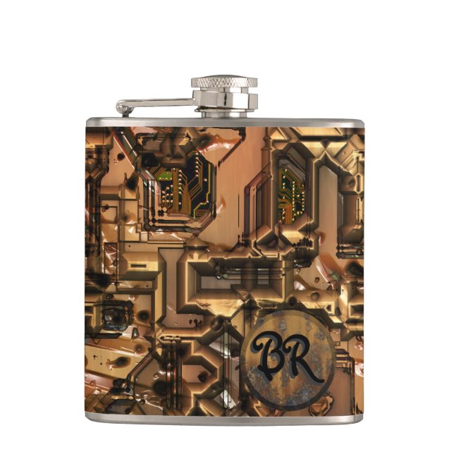 Bad Robot 3 Wrapped Flask (Front)