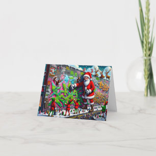 Bad Santa Graffiti Card