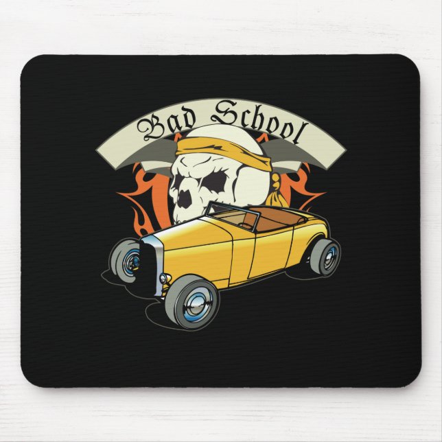 Bad School Hotrod Mouse Mat (Front)