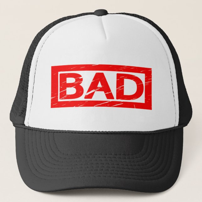 Bad Stamp Trucker Hat (Front)